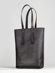 FLAMES leather shopper black back