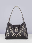 Front-view-The-Black-White-Flame-handbag-