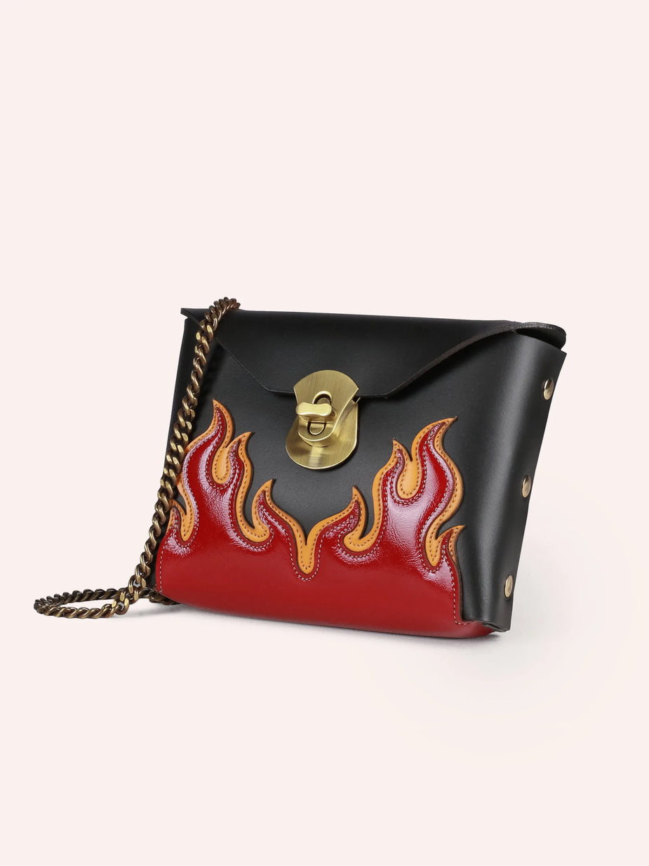 Flames crossbody bag handcrafted The Original Flame