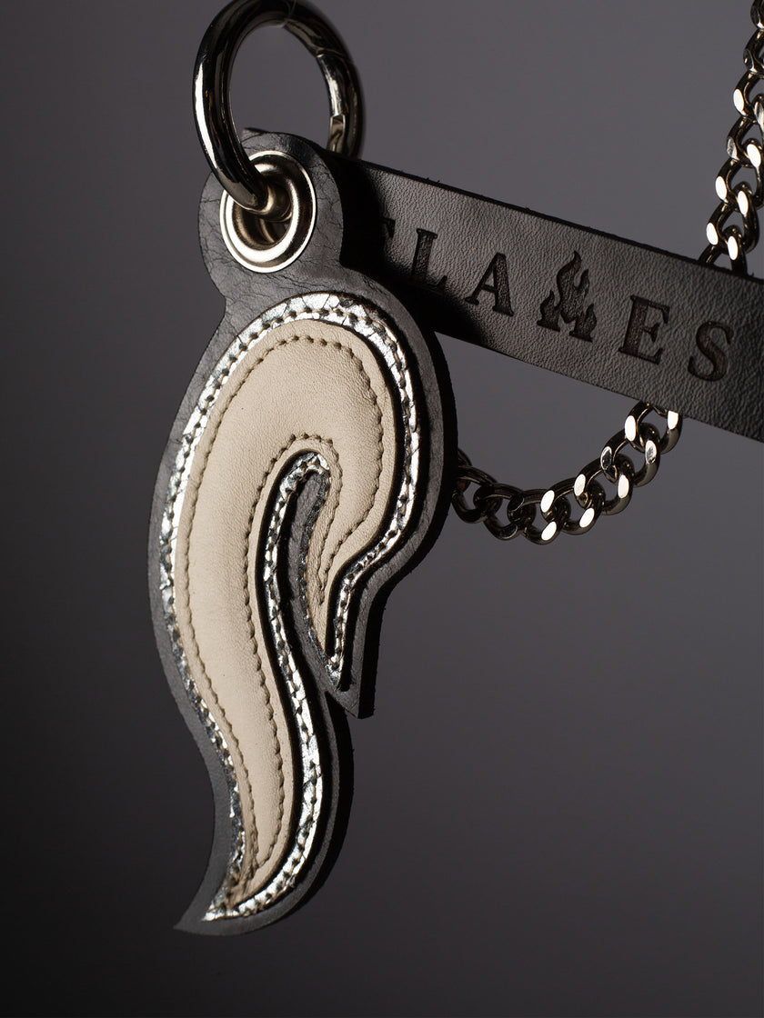 Handcrafted Leather Key Chains with Flames | Made in the Netherlands