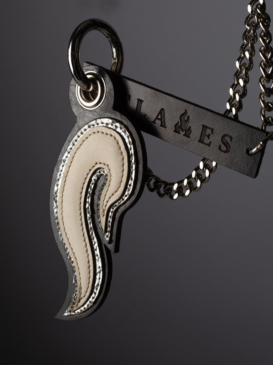 Handcrafted Leather Key Chains with Flames | Made in the Netherlands