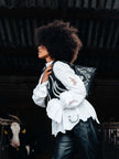 The Black & White Flames handbag.