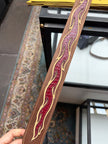 Burgundy strap