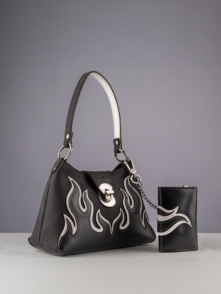 Handcrafted Flame Wallet: Timeless Leather Elegance