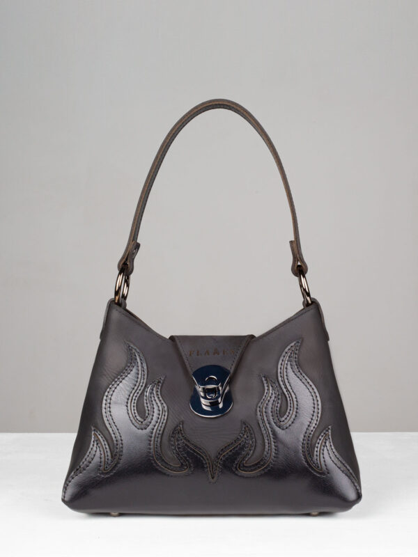 FLAMES handmade leather handbag