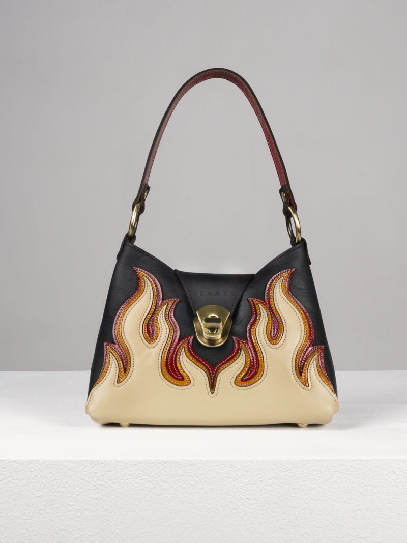 FLAMES-leather-handbag-front-RED