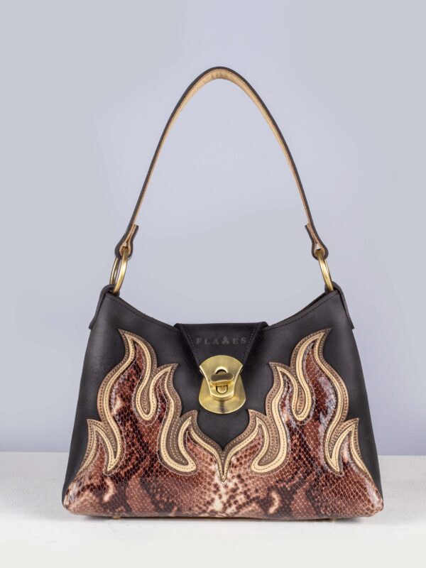 The Bronze Snake handcrafted Flame bag