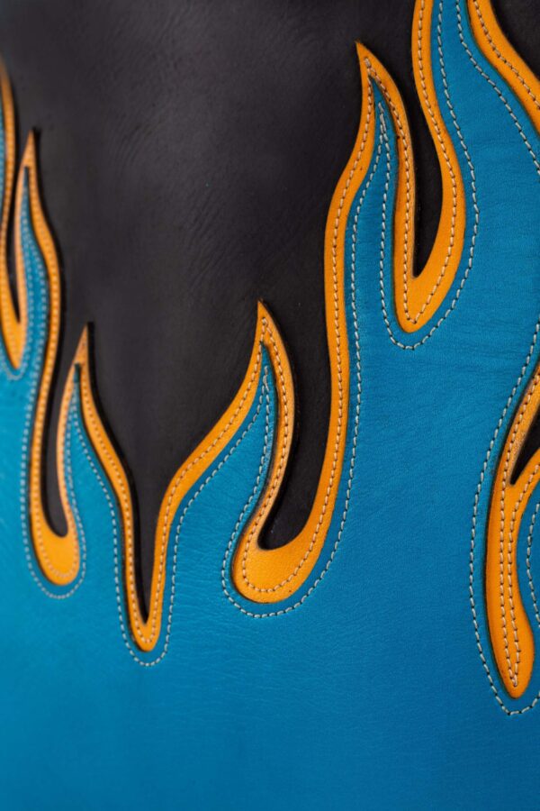 The Cold Flame handcrafted Flames bag by Robin