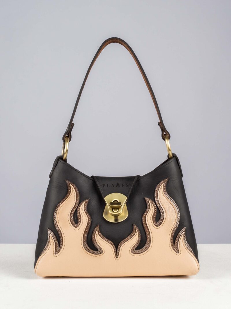 The Desert Spark handcrafted leather Flame bag