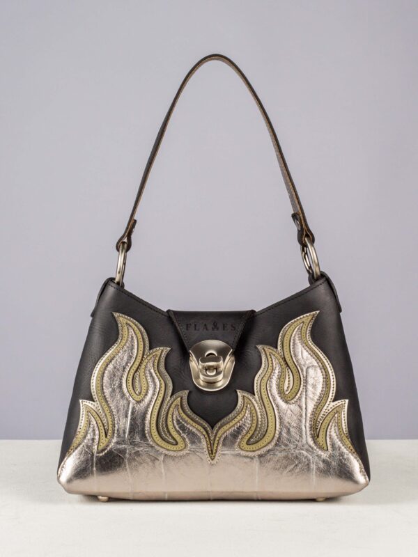 The Reflective Flame handcrafted leather bag